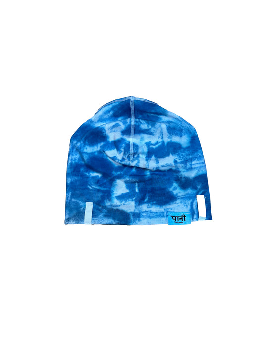 Dyed Skull Beanie - Blue Camo